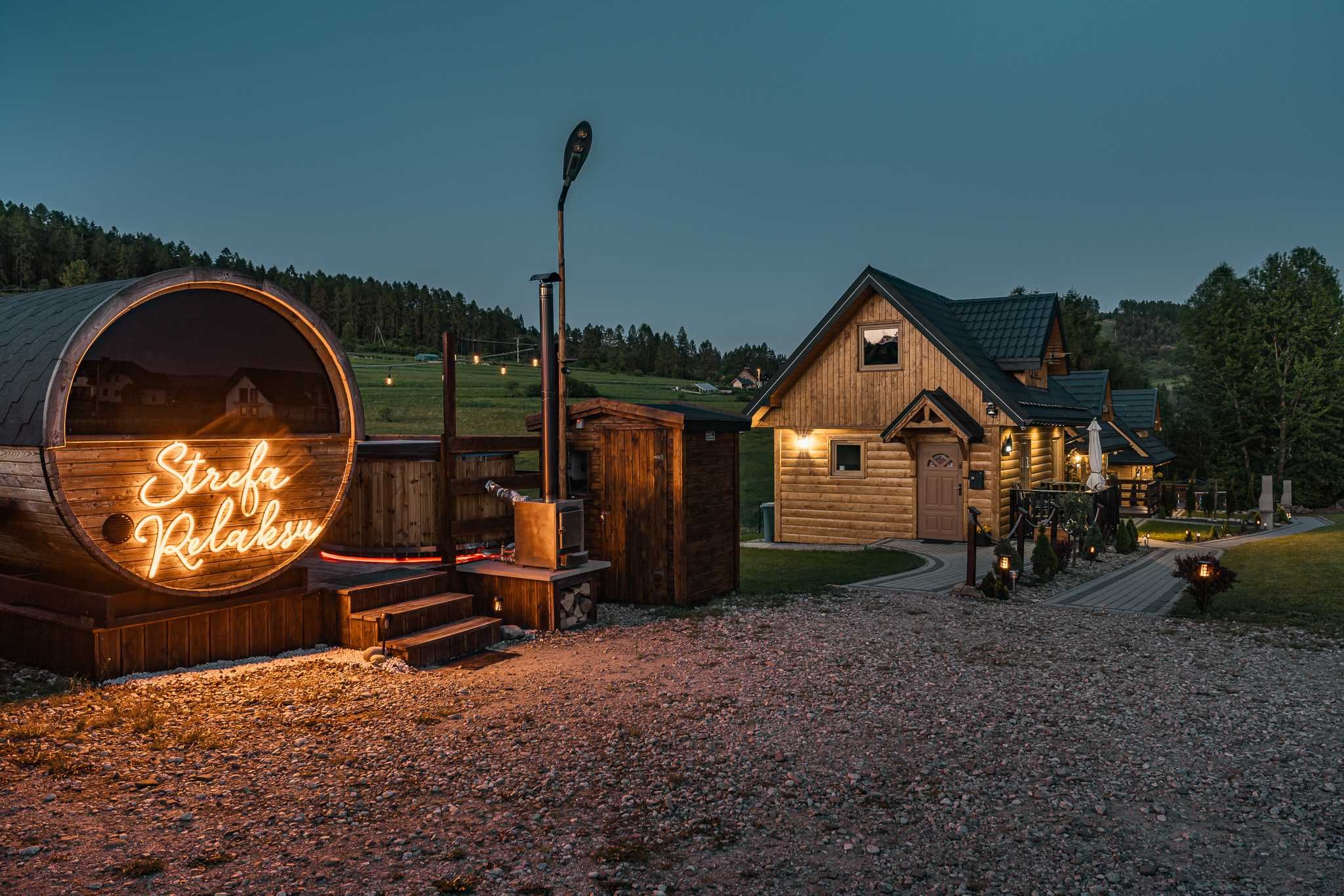 Domek domki noclegi górach Kluszkowce Pieniny Czorsztyn balia sauna