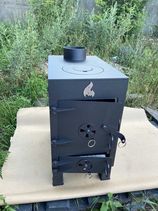 БУРЖУЙКА 5мм метал‼️з варильною поверхнею Піч до 30м2 печка булерьян