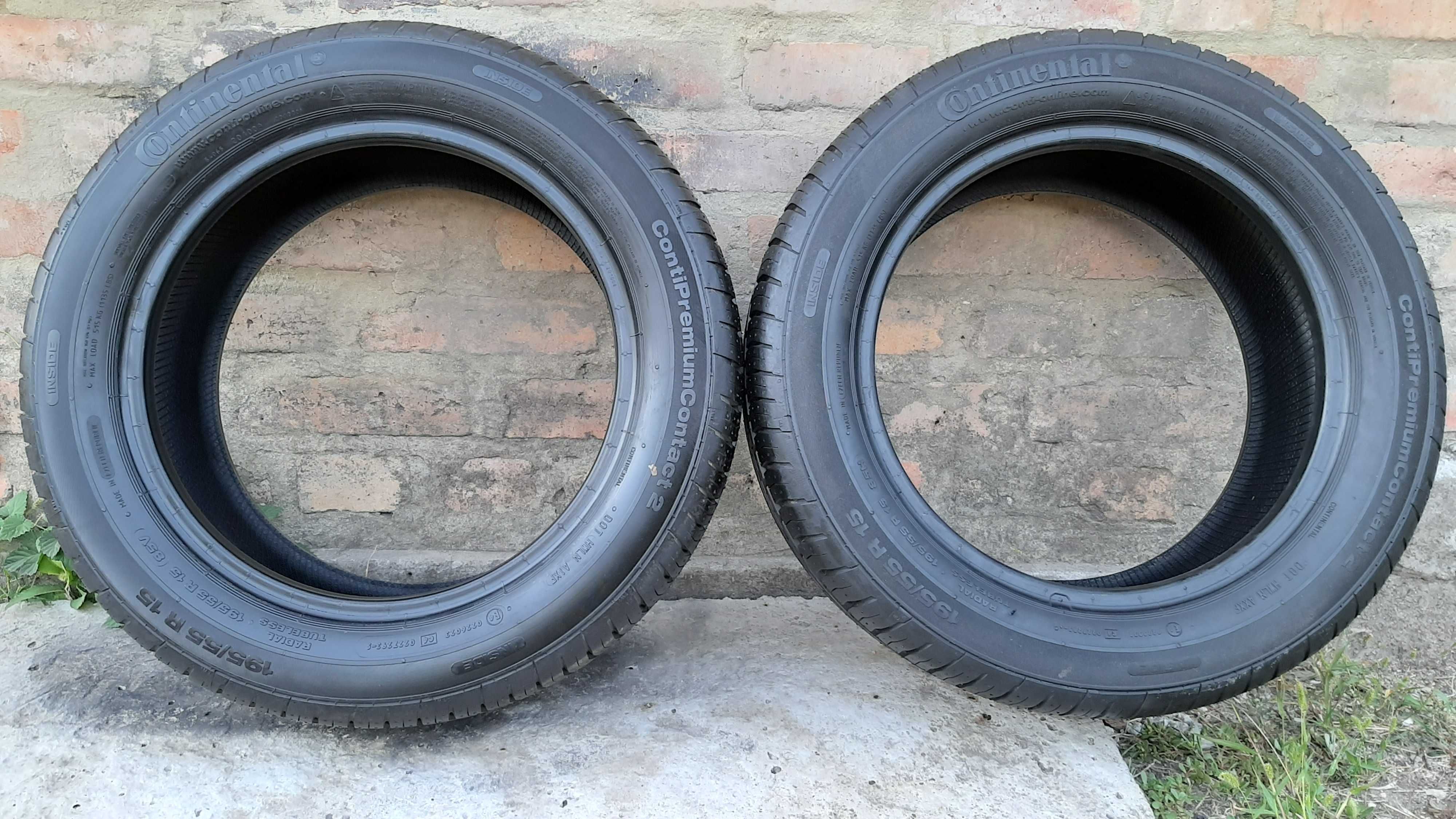Нова літня резина Continental 195/55 R15 Conti Premium Contact 2 пара