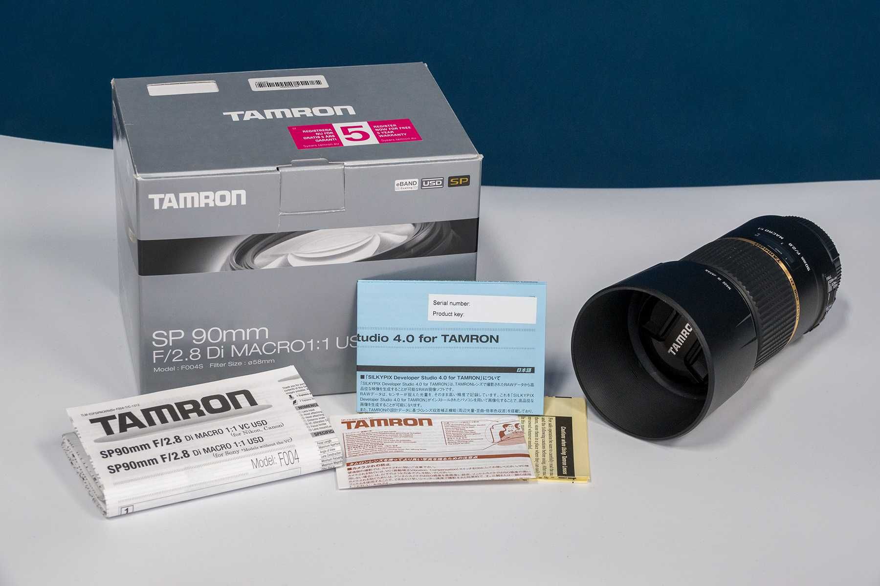 Obiektyw Tamron SP 90mm F/2.8 Di MACRO 1:1 USD F004S Sony A, Minolta
