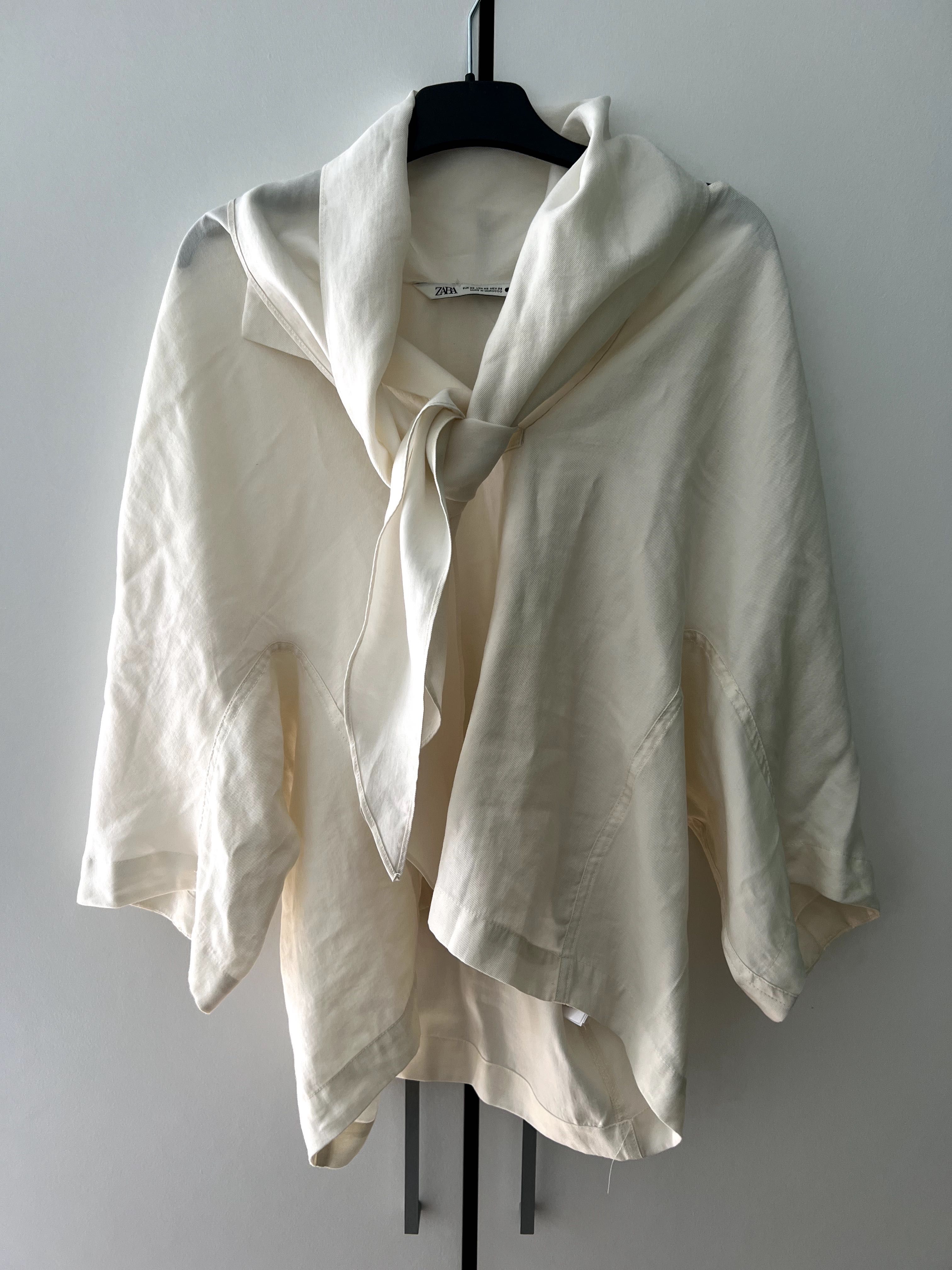 Camisa Zara Com Laço