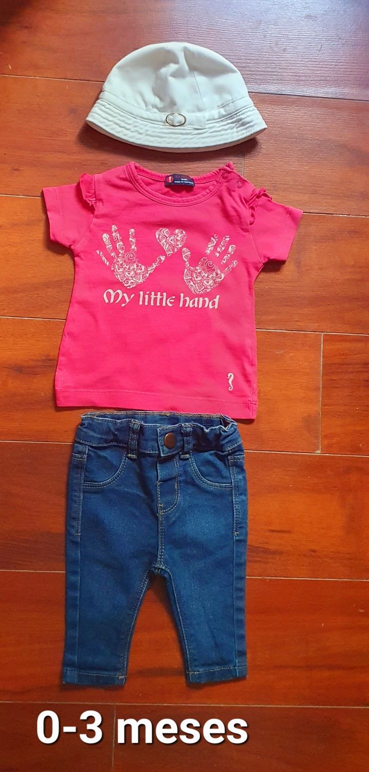 Conjunto 3 peças menina bebé