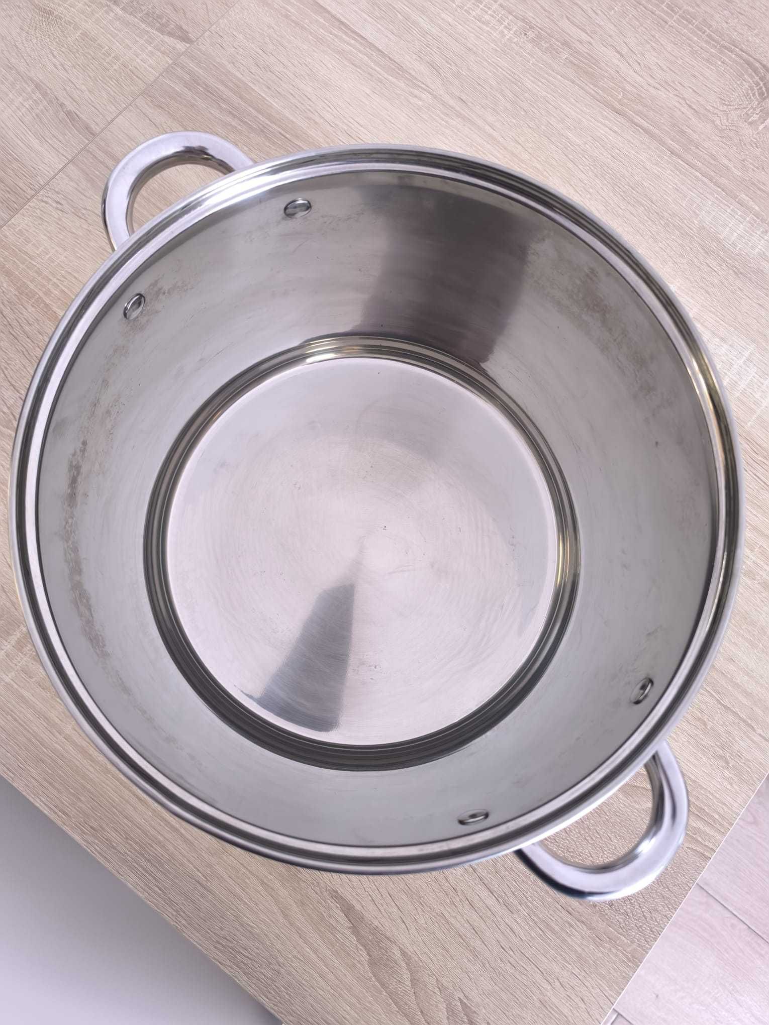 Panela de Inox com Tampo em Vidro