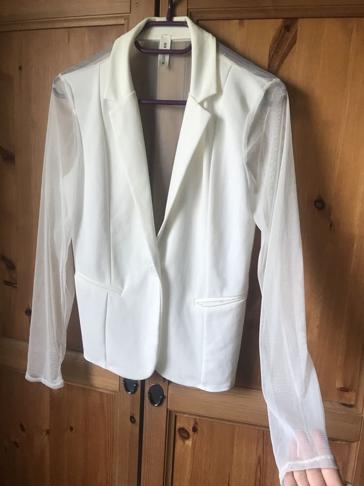 Elegancka siateczkowa marynarka/narzutka r.M