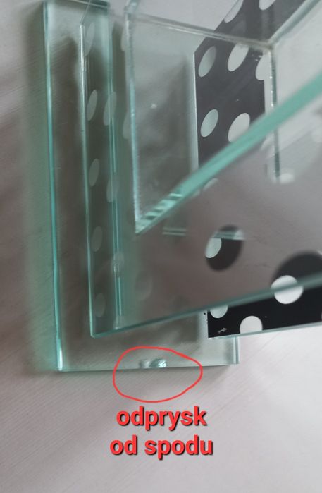 Wazon glamour designerski lustrzany Lux wysokość 45cm