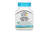 21st century, кальций магний цинк Д3, Calcium, Magnesium, Zinc, D3