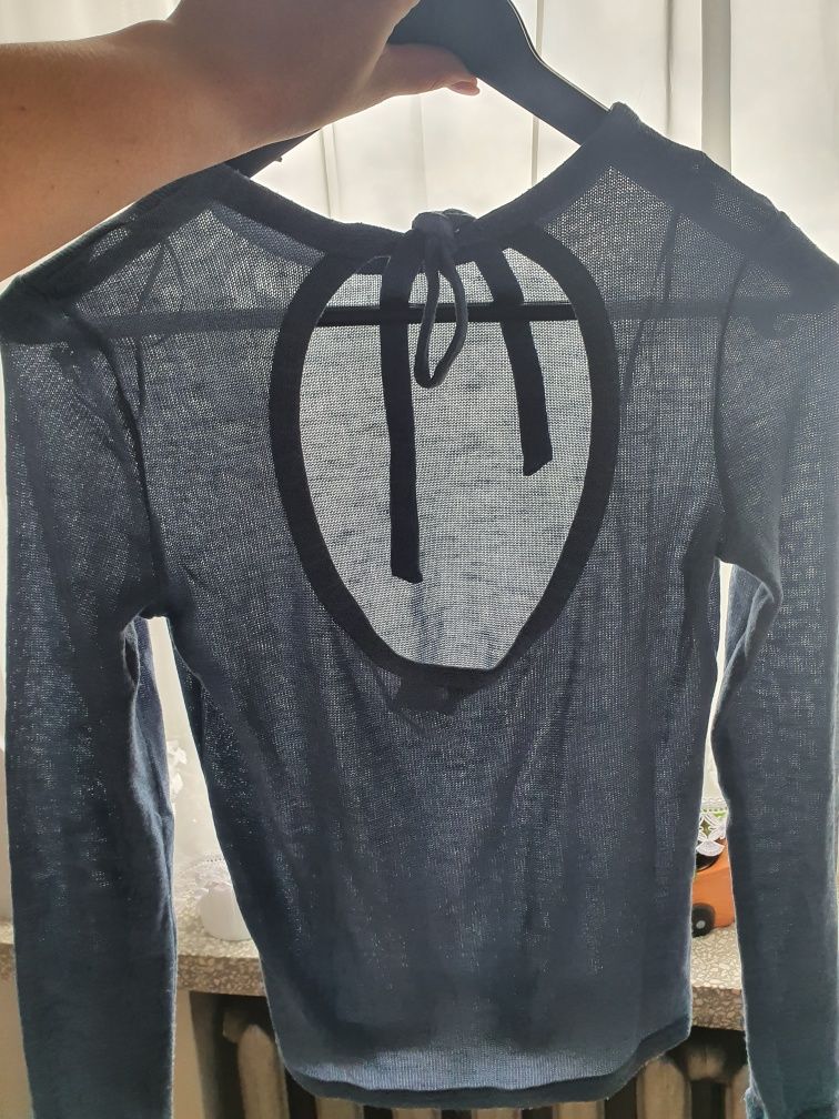 Krótka bluzka z długim rękawem H&M