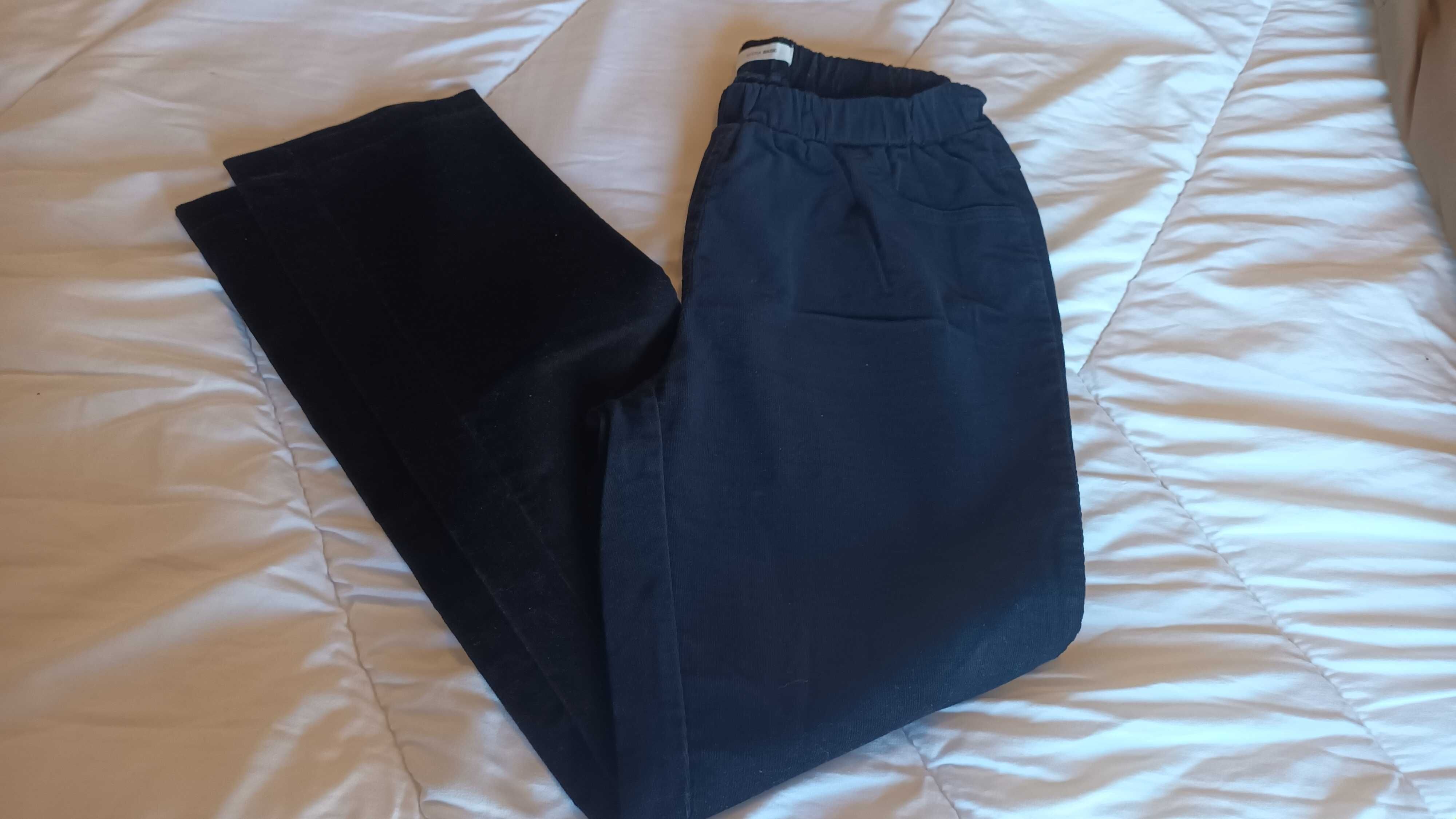 Jeggings em bombazine preta