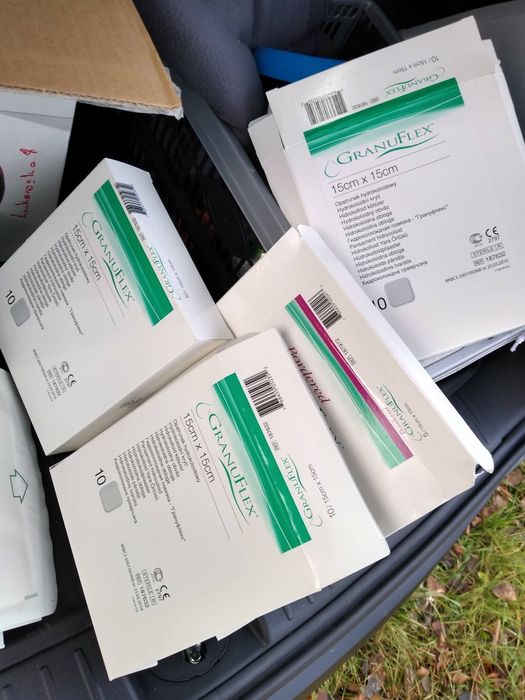 opatrunki granuflex 20x20 oraz 15x15
