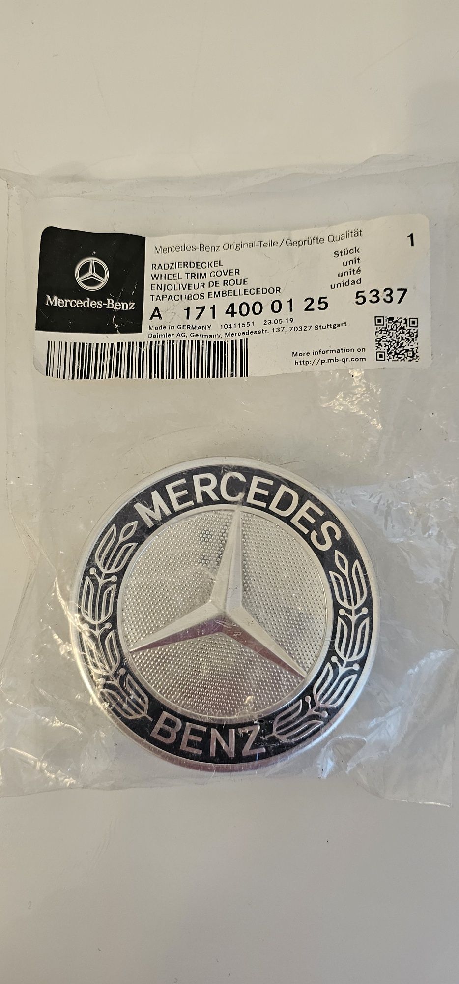 Dekielek Kapsel na felgę do Mercedesa oryginał