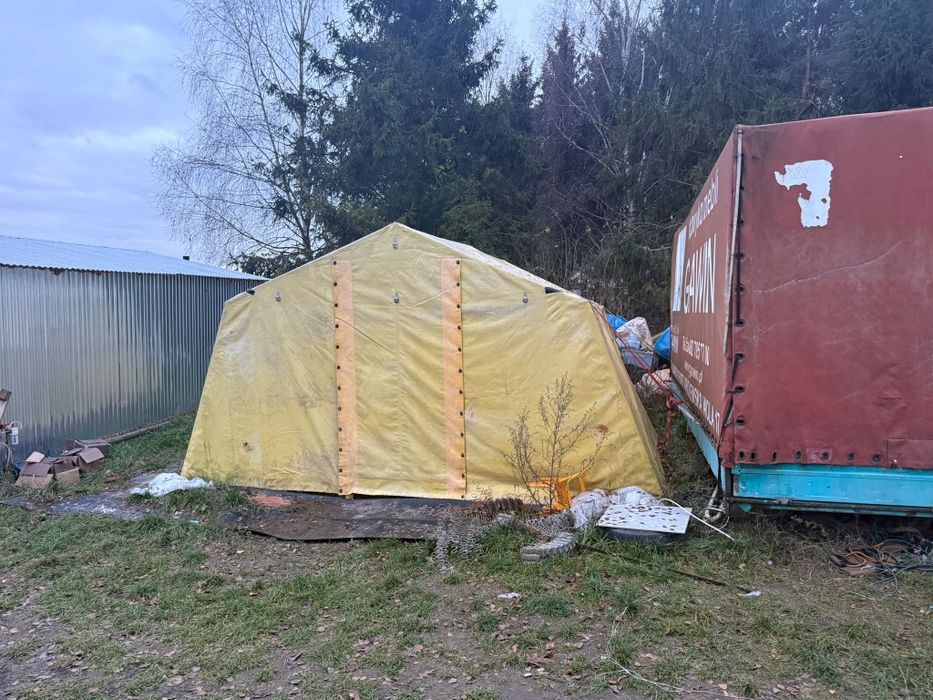 Namiot magazynowy z porządnej grobej plandeki