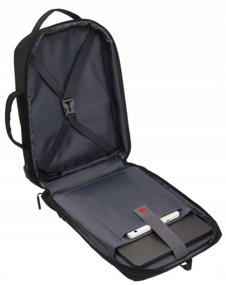 plecak podróżny z miejscem na laptopa i portem usb - peterson