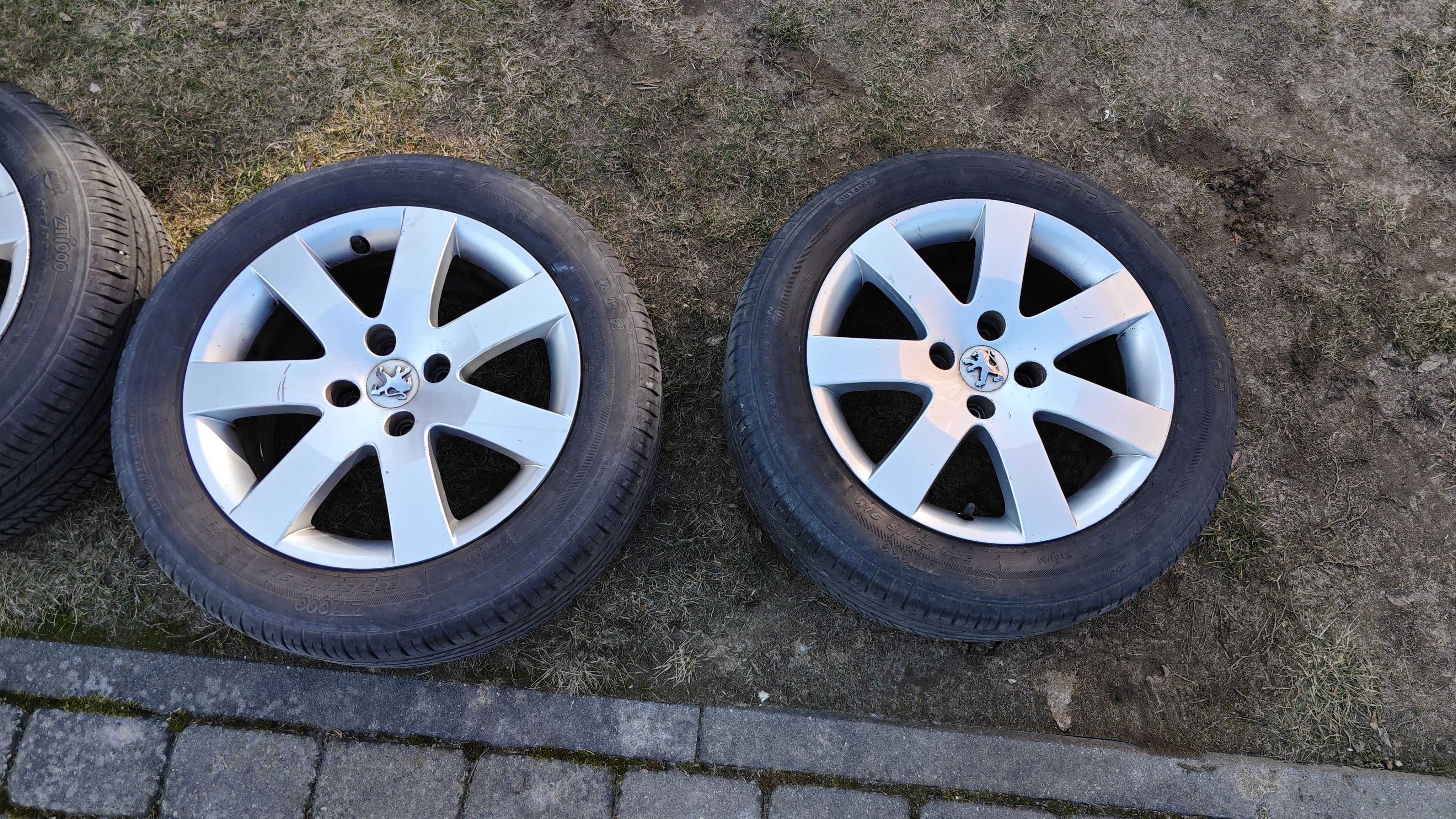 Alufelgi + opony 205/55 letnie 16 4X108 Peugeot Citroen