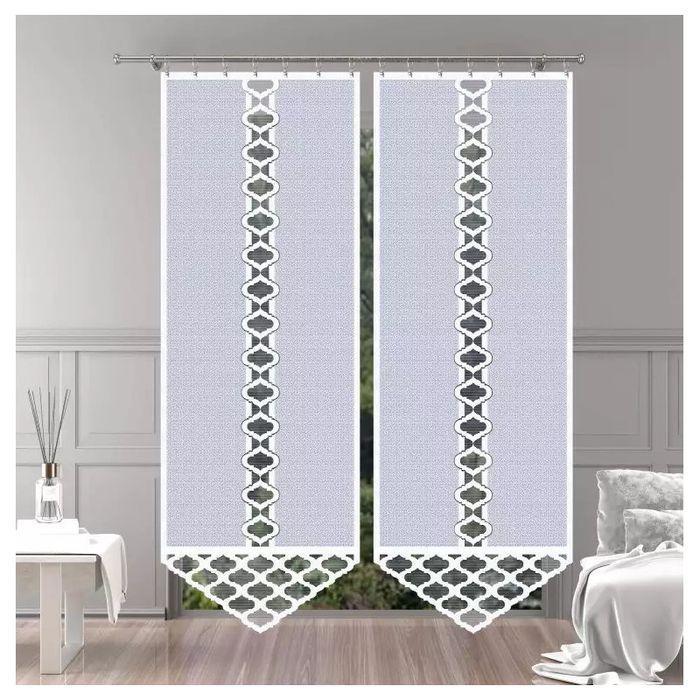 Firanka panel żakardowy Trifan 80x230cm biały