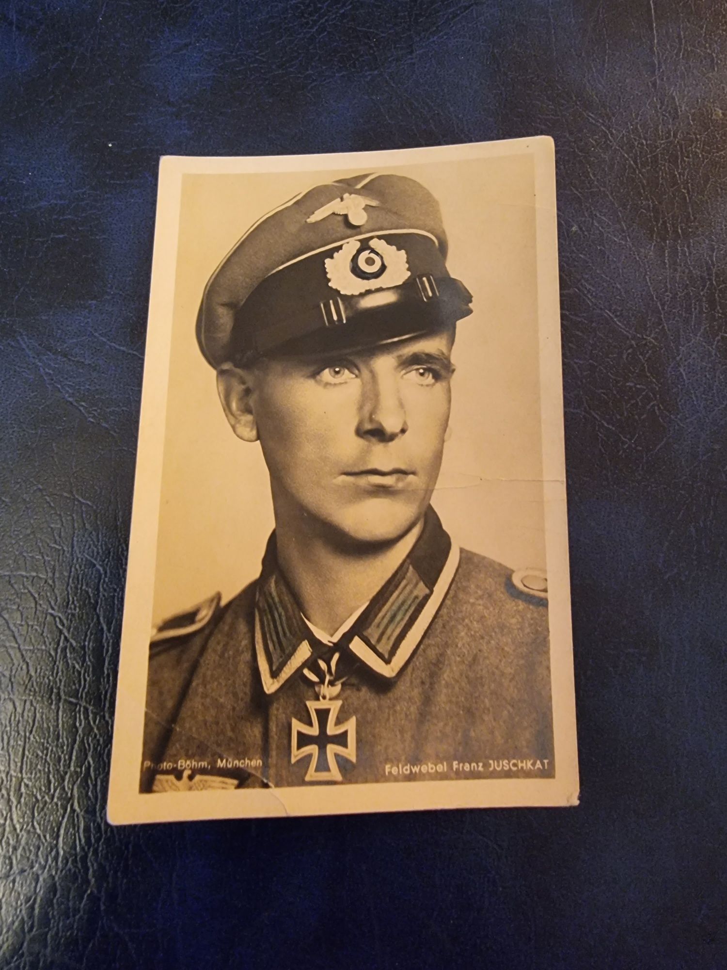 Franz Juschkat pocztówka H.Hoffmann oryginał 3 Rzesza Wehrmacht