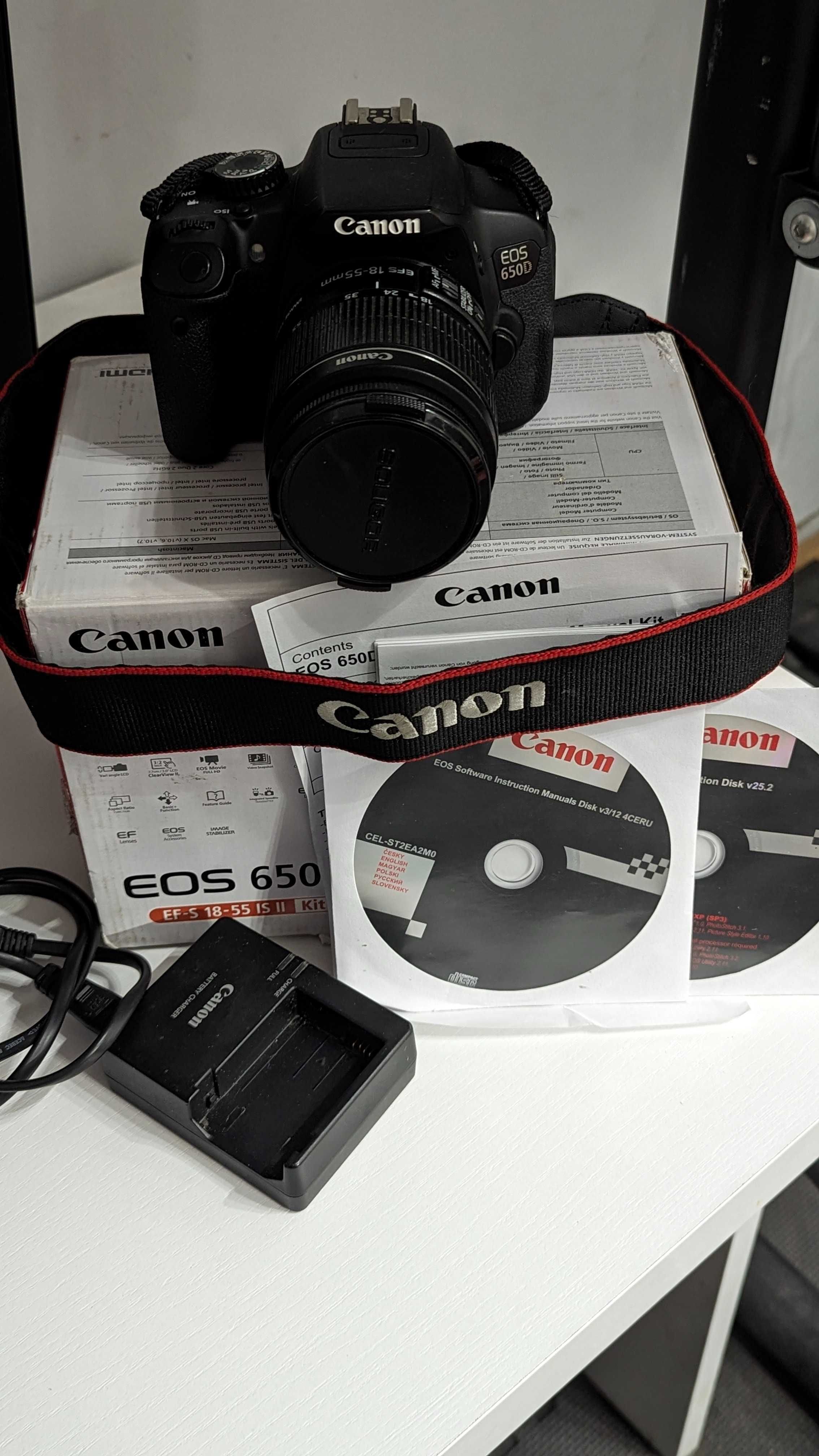 Canon EOS 650D + Obiektyw EF-S 18-55 IS II