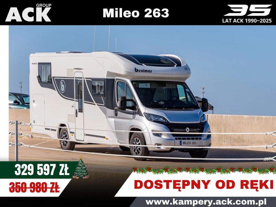 Benimar Mileo 263  Fiat DUCATO Kempingowy Benimar Mileo 263 Kamper