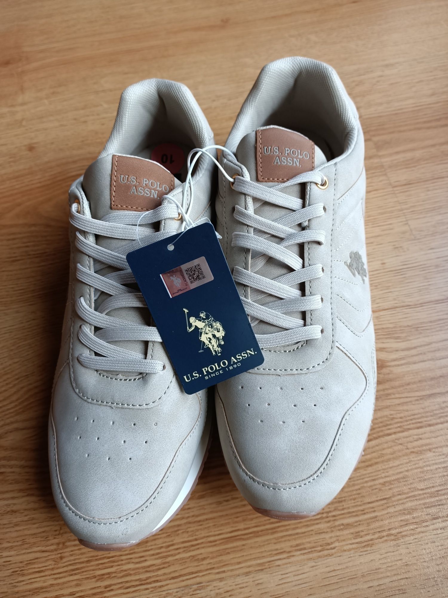 Sneakersy beżowe U.S. Polo Assn