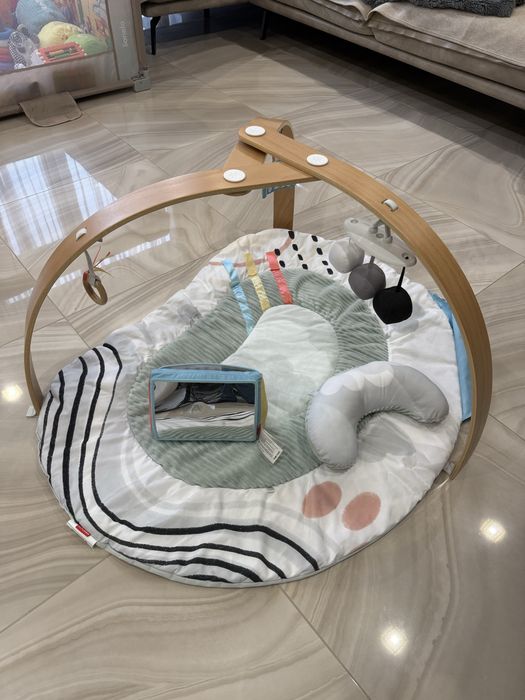 Стильний розвиваючий килимок Skip Hop з дерев’яними дугами