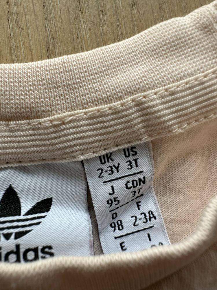 Komplet spodenki koszulka dla dziewczynki ADIDAS ORIGINALS rozm 98