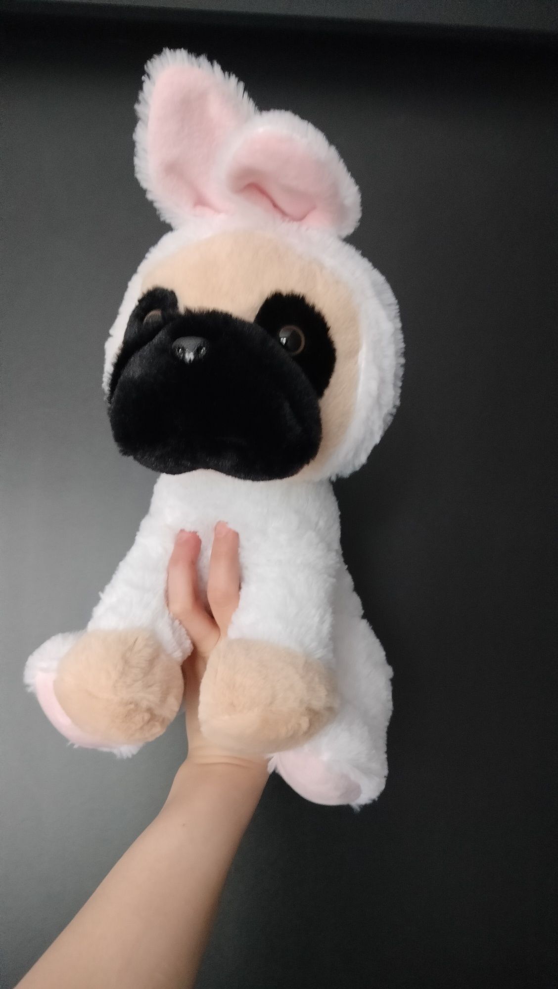 Pluszak przytulanka mops króliczek bunny pug