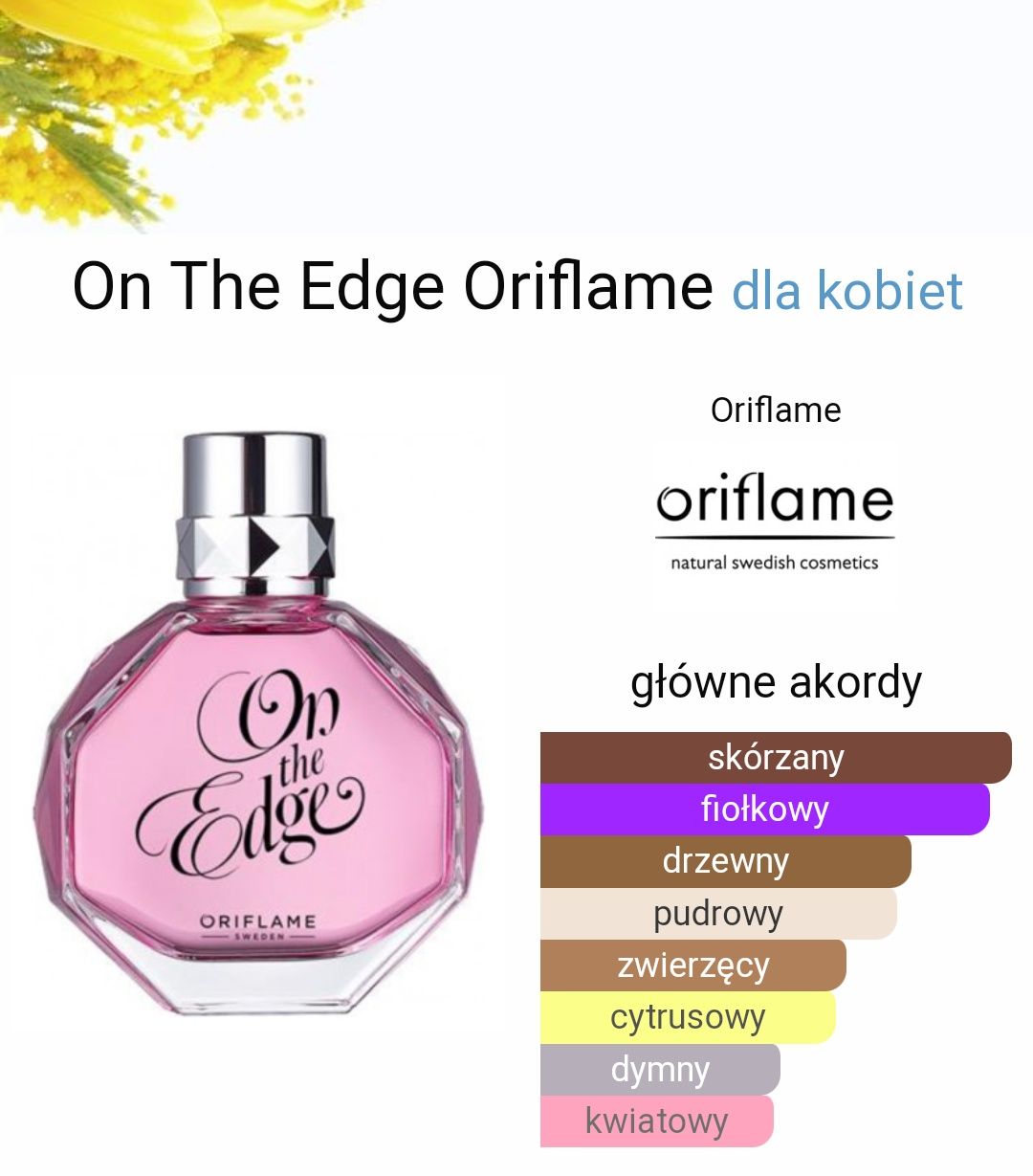 Woda toaletowa On the Edge Oriflame perfumy