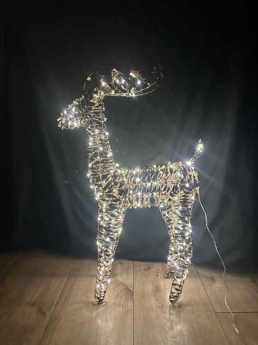 Renifer świecący zewnętrzny 85 cm led okazja dekoracja świeta