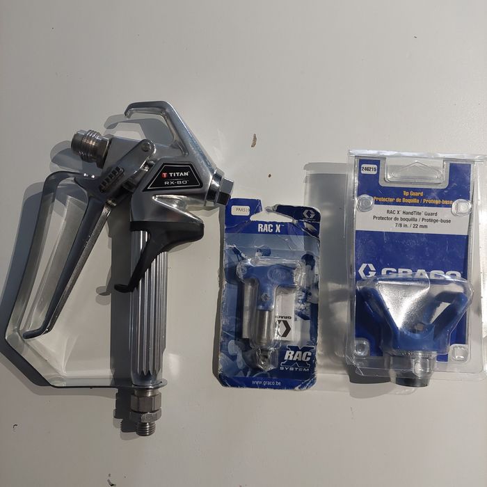Pistolet do malowania Titan RX 80, oprawa dyszy graco i dysza  519