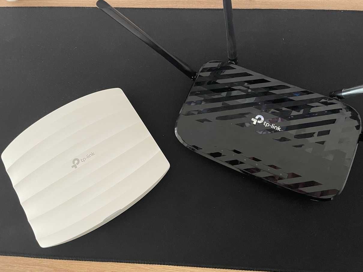 Router WiFi TP-Link Archer C6 + Access Point EAP110