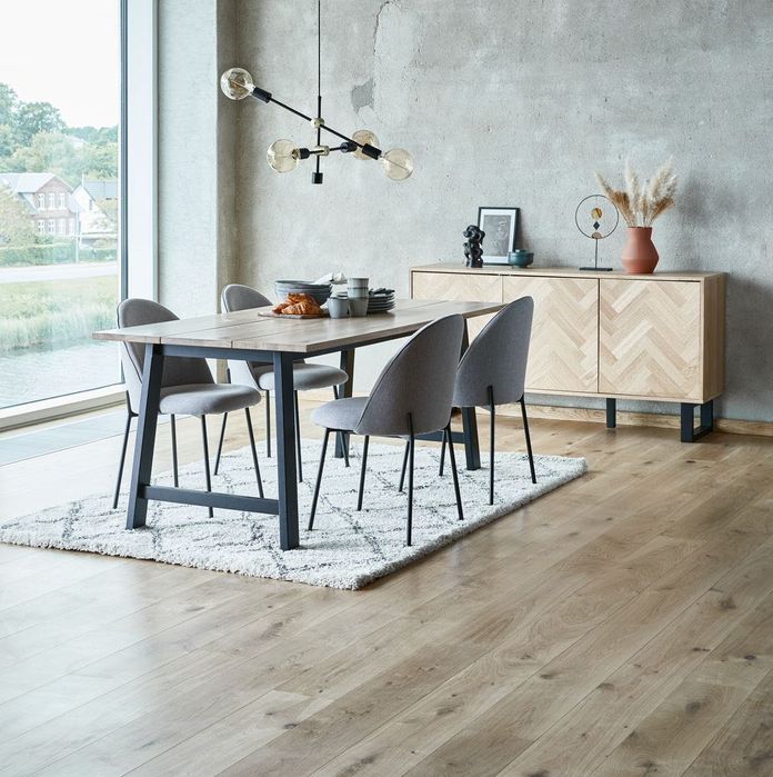 Kredens AGERSKOV 3 drzwi dąb/czarny