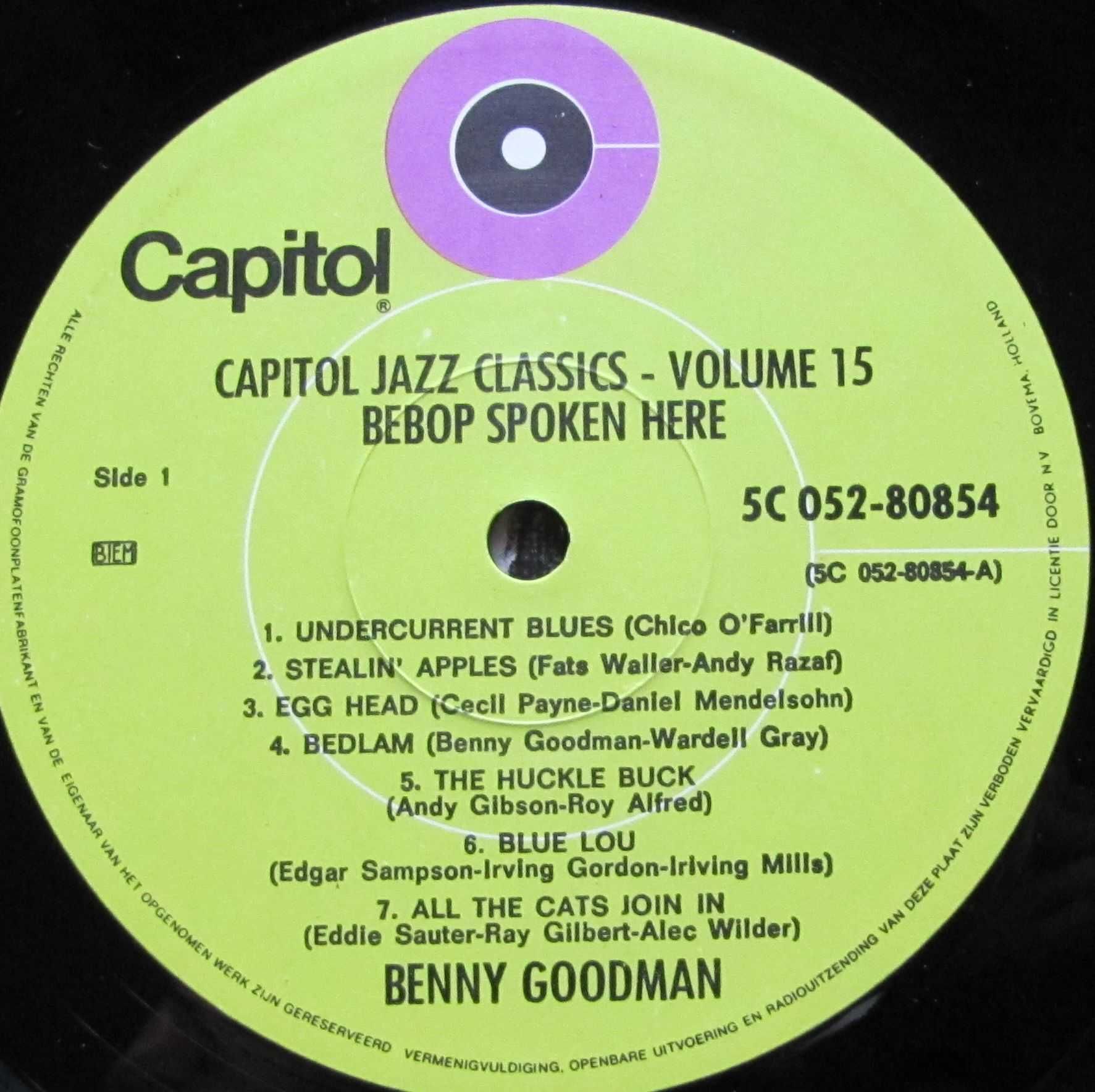 Benny Goodman/Charlie Barnet ~ płyta vinyl ~ C 80854 ~ stan bdb