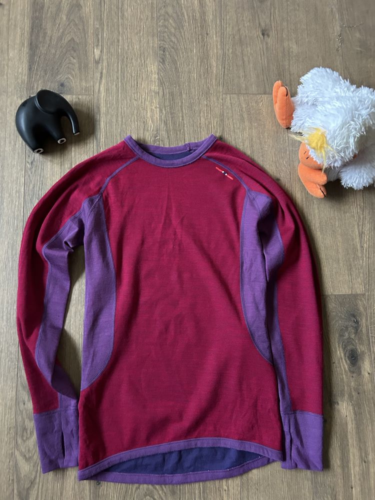 Bluzka koszulka Heldre Merino Wool dwustronna bielizna termiczna xs