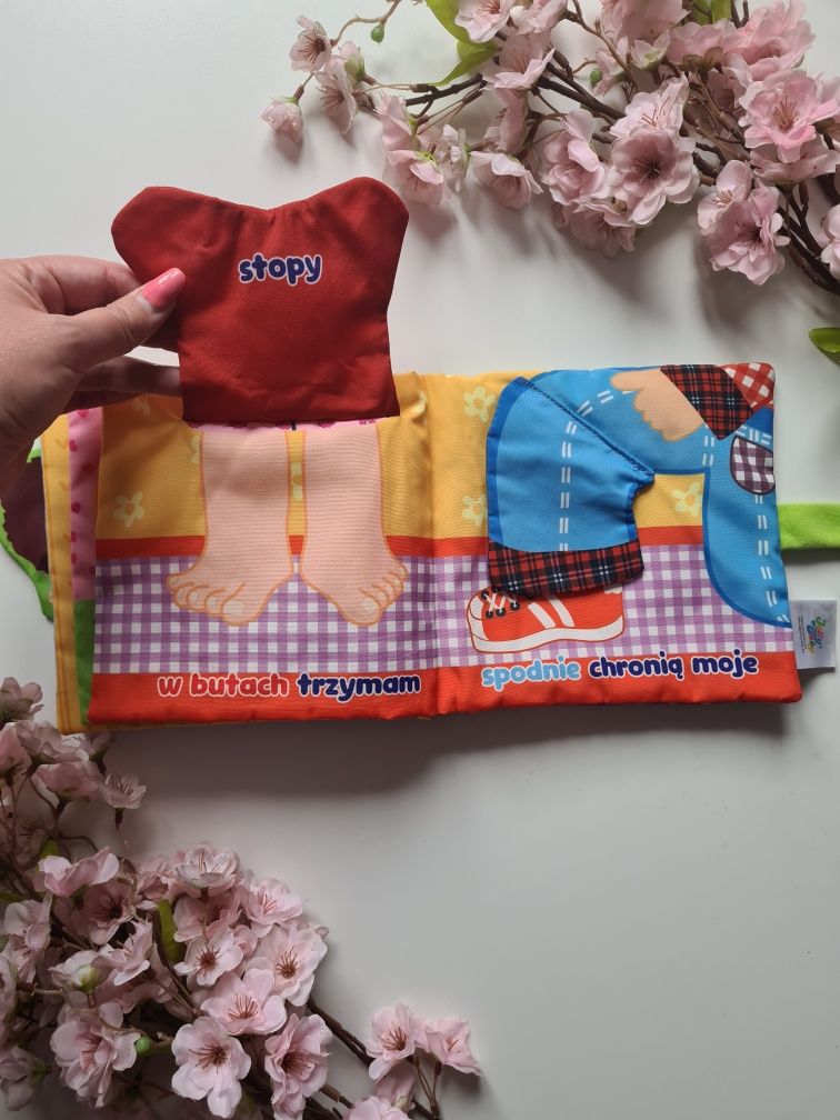 Książeczka sensoryczna odkrywam części ciała Jolly Baby 6mcy