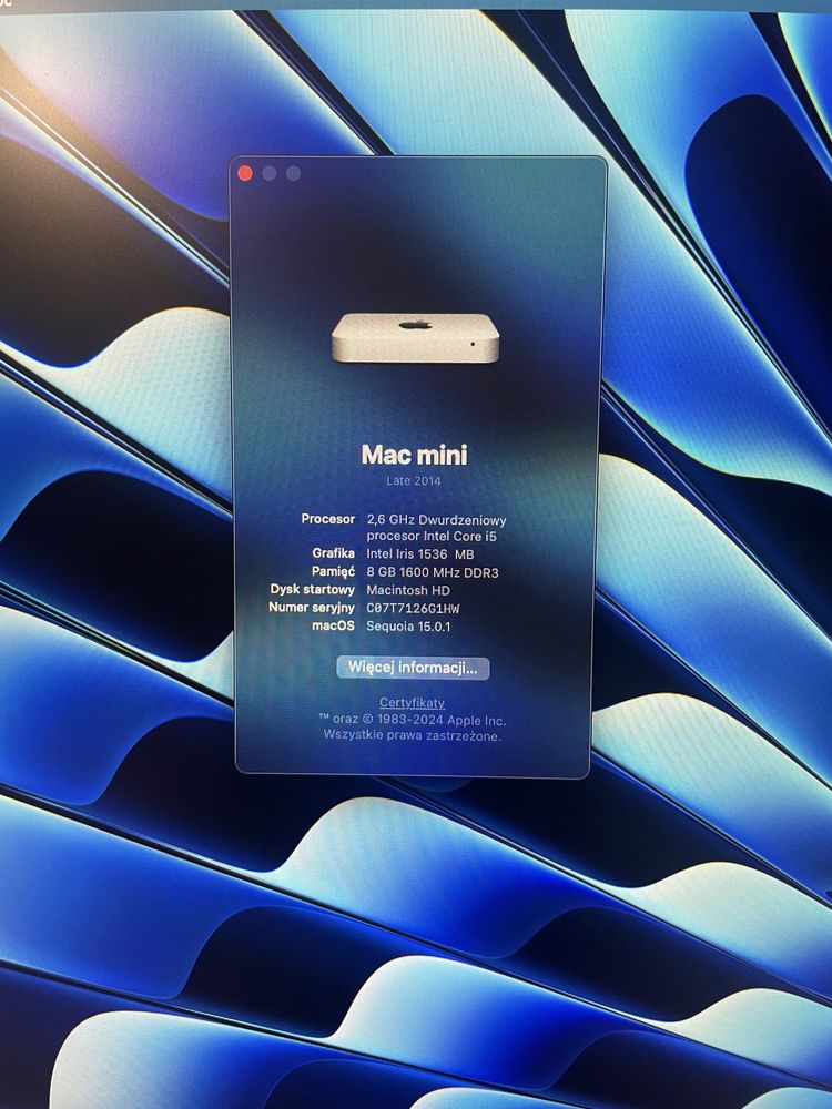 Komputer Apple Mac mini 2014