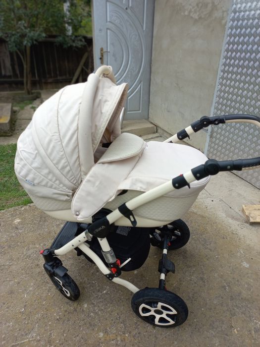 Коляска Візочок Adamex Erika Pajero 2 в 1 eко кожа, шкіра, лён, льон