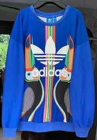 Bluza damska marki ADIDAS ORIGINALS Model RARE Blue Farm Toucan 34/36