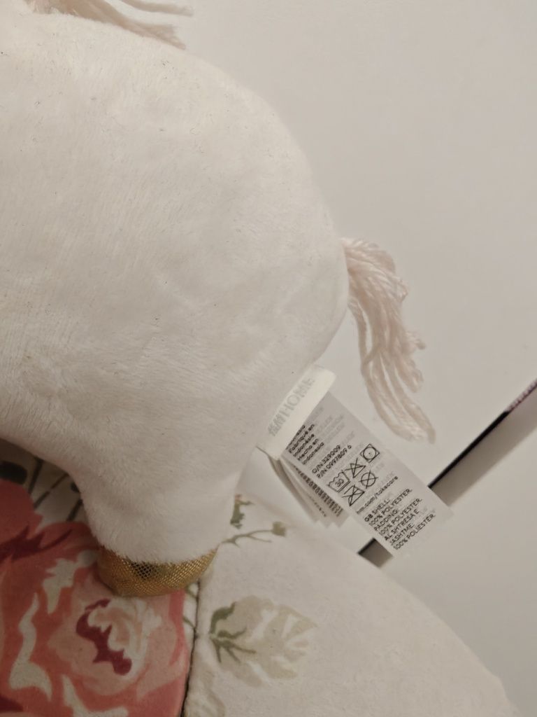 Maskotka h&m pluszak jednorożec biały hm przytulanka