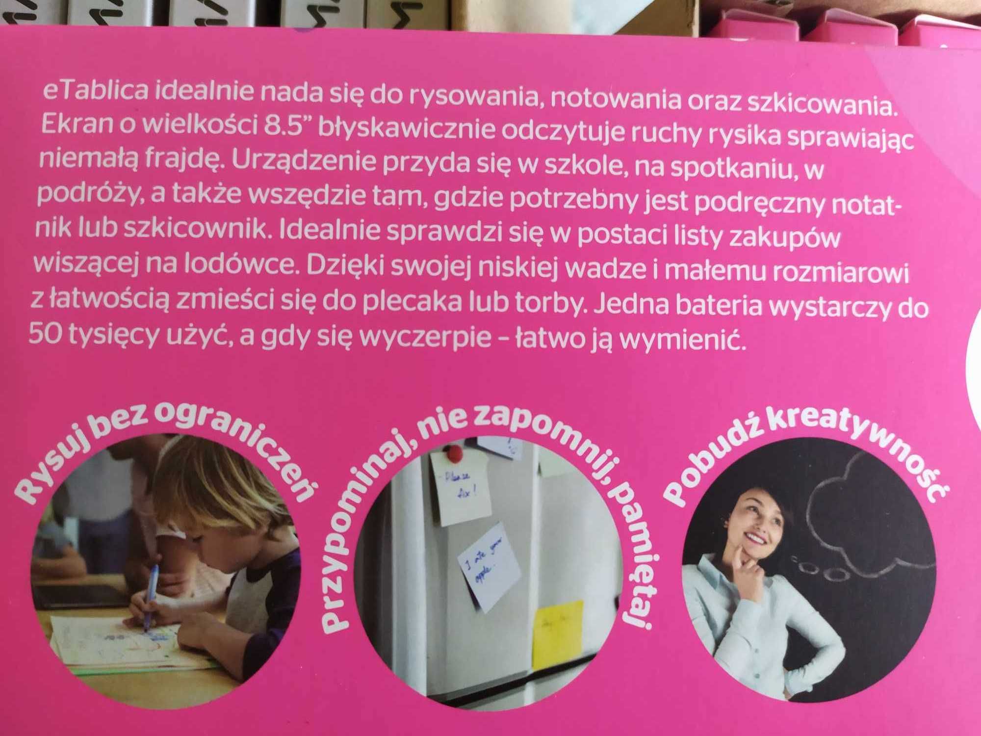 eTablica Tablet do rysowania Różowy