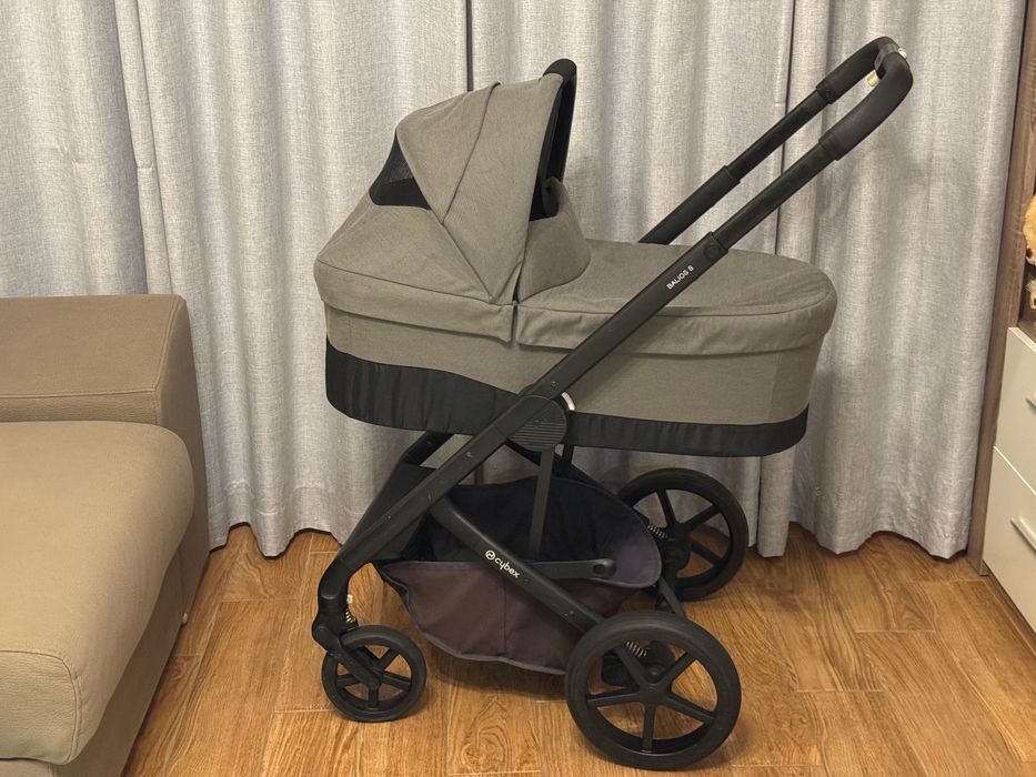 Trio Carrinho Cybex Balios S + Ovo Cloud Z + 2 alcofas + Safe Sensor