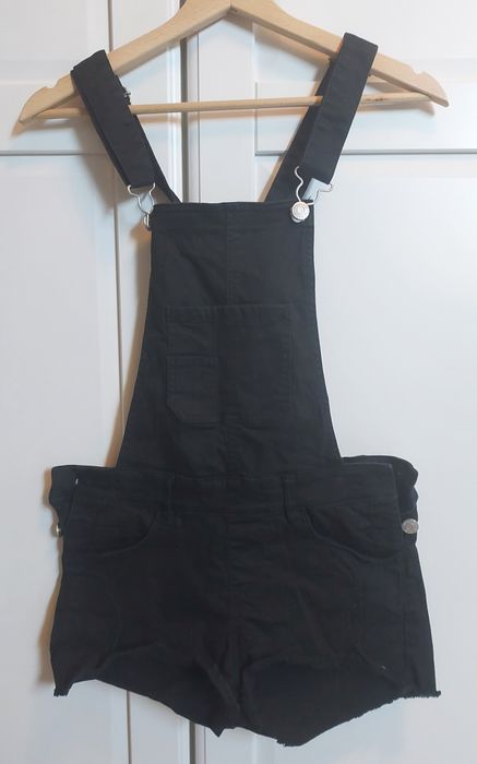 Ogrodniczki krótkie czarne