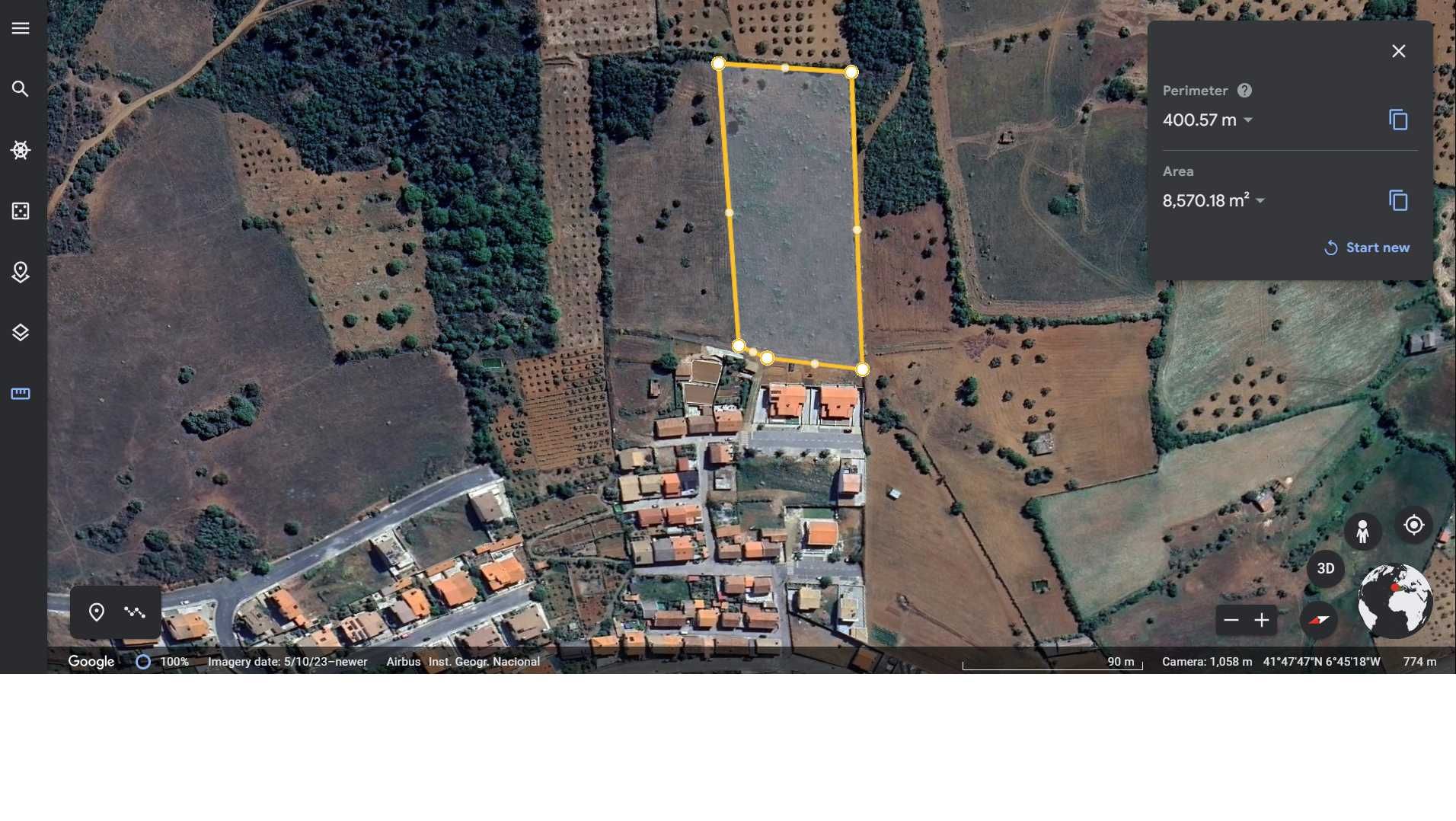 Terreno em Bragança, no S.Bartolomeu, com possibilidade de Construção