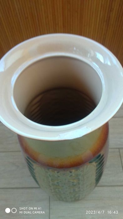 Ваза велика напольна, керамічна