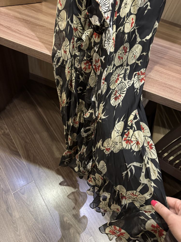 Шелковое платье  Zara x Kate Moss, размер М, новое