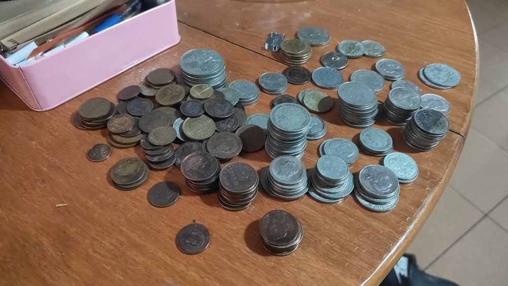 Notas moedas antigas