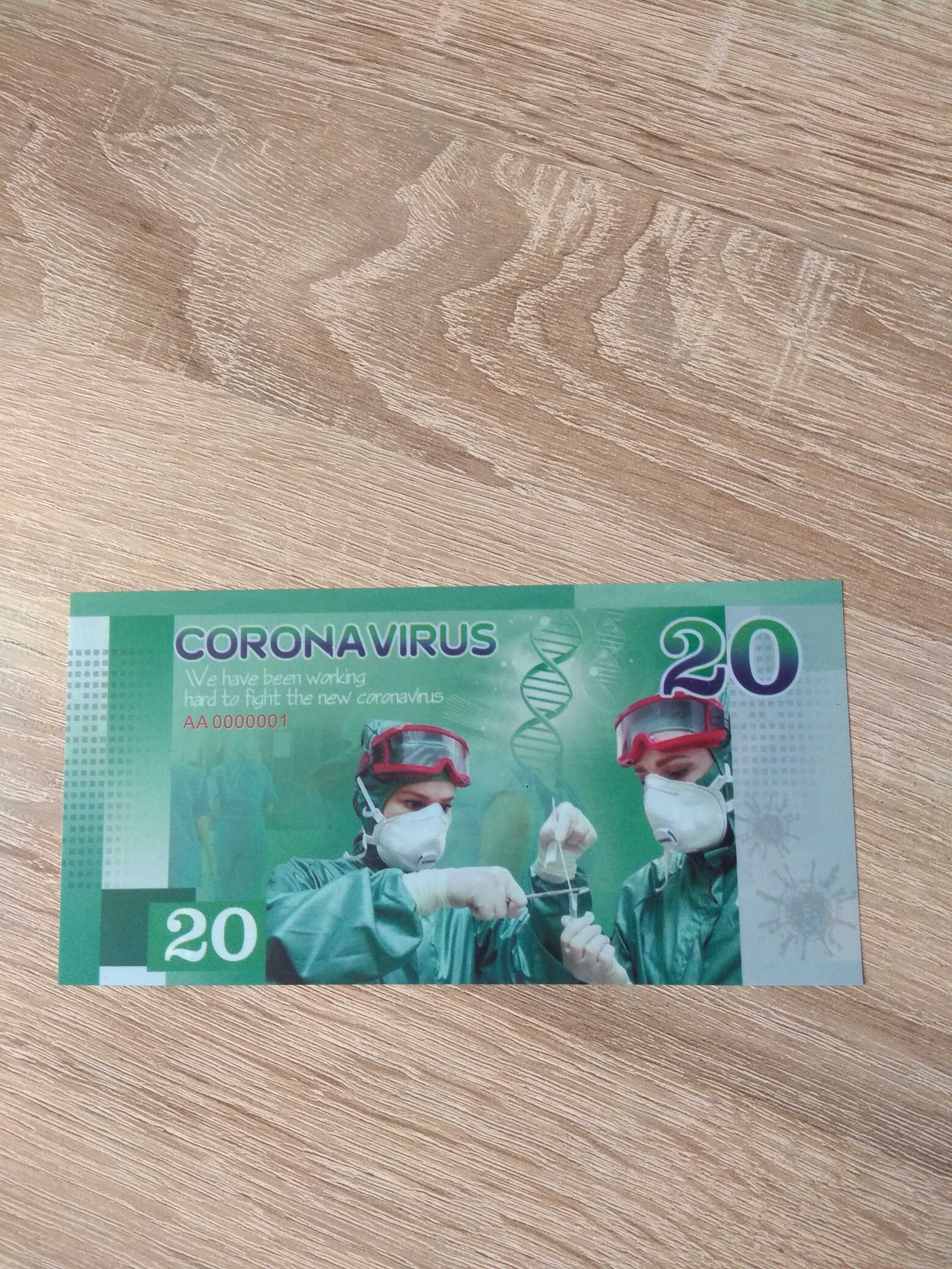 banknoty fantazyjne Coronavirusy UNC