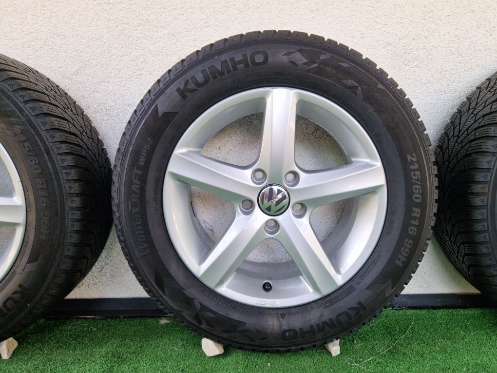 215/60r16 Vw Passat B8 B7 T-Roc Eos Scirocco Golf Alufelgi 5x112 Et42