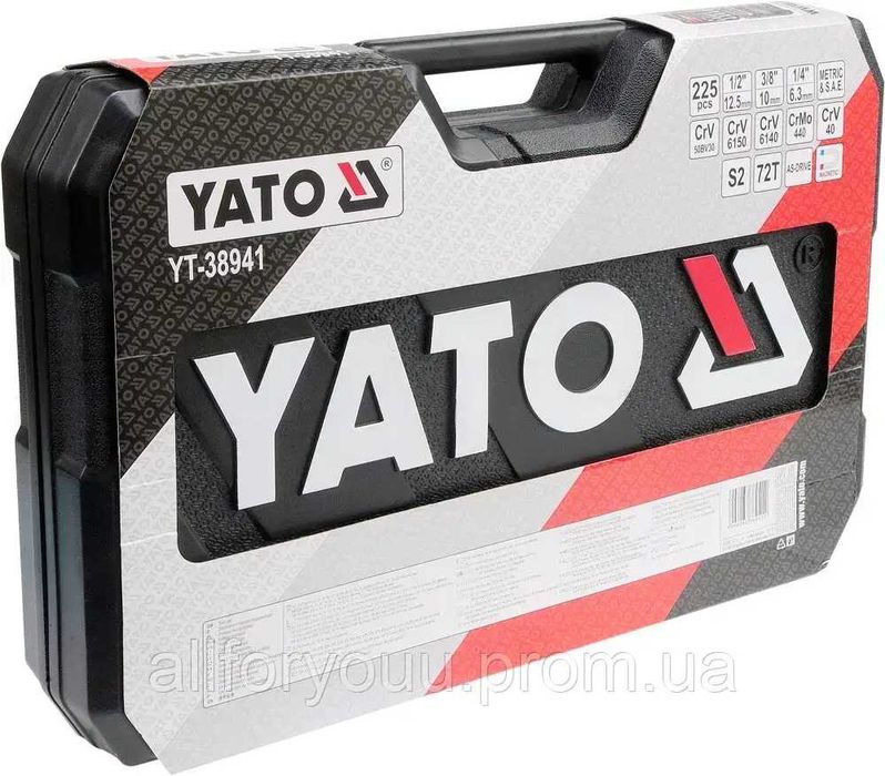 Набір інструментів 225 предметів YATO YT-38941