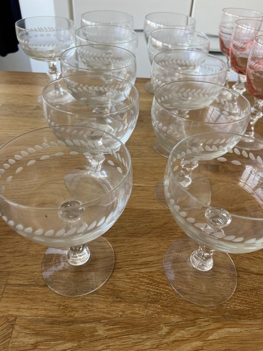 Serviço de copos antigo (8 pessoas)