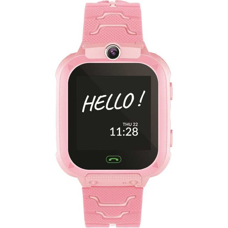 Smartwach dziecięcy zegarek różowy  MAXLIFE MXKW-300 (sx001a)