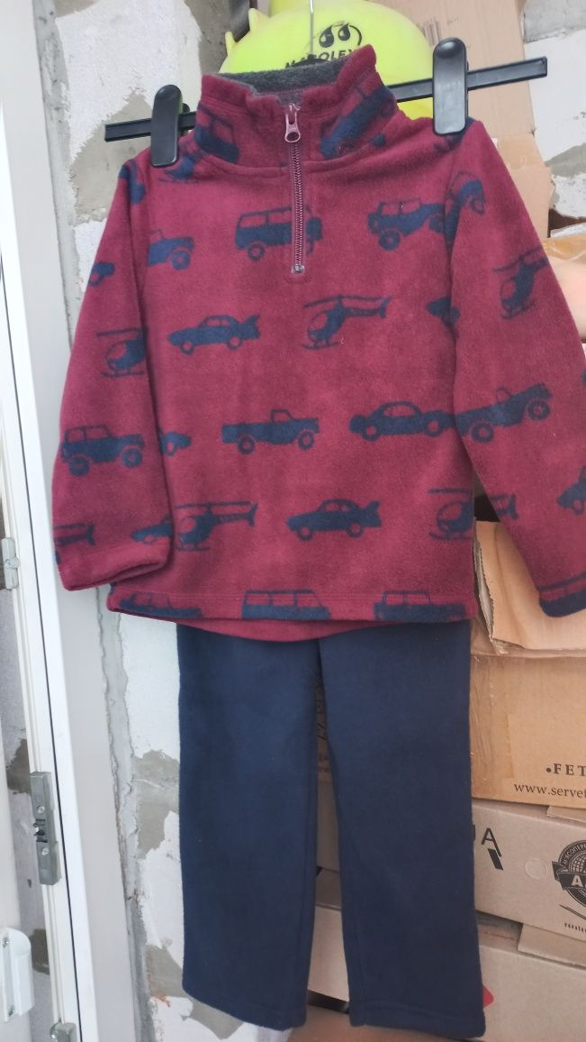 Флісовий дитячий костюм кофта штани теплі